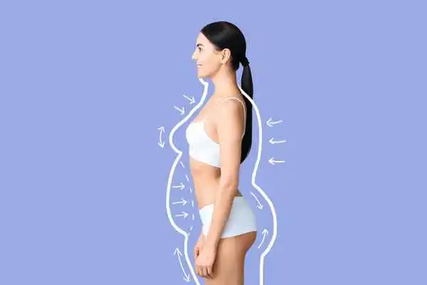 image of woman experiencing fat reduction treatment Bradford-on-Avon