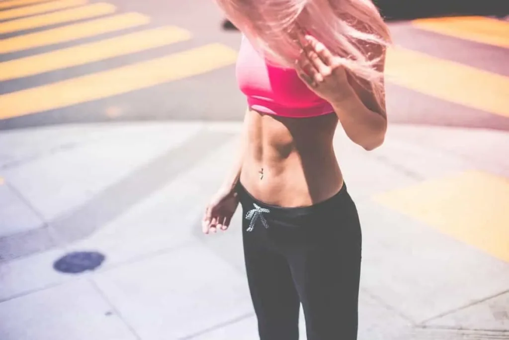 Woman with toned stomach after LA-EMS Body Sculpting Treatment Bradford-on-Avon